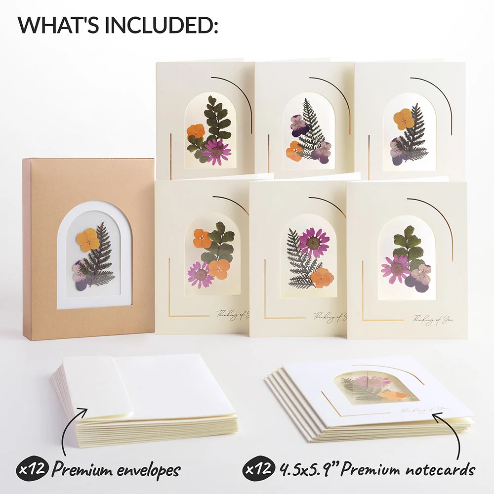 Lovepop Garden Bloom (Assorted 12-Pack) – Petal Pressed ‘Thinking of You’ Notecards - Image 5