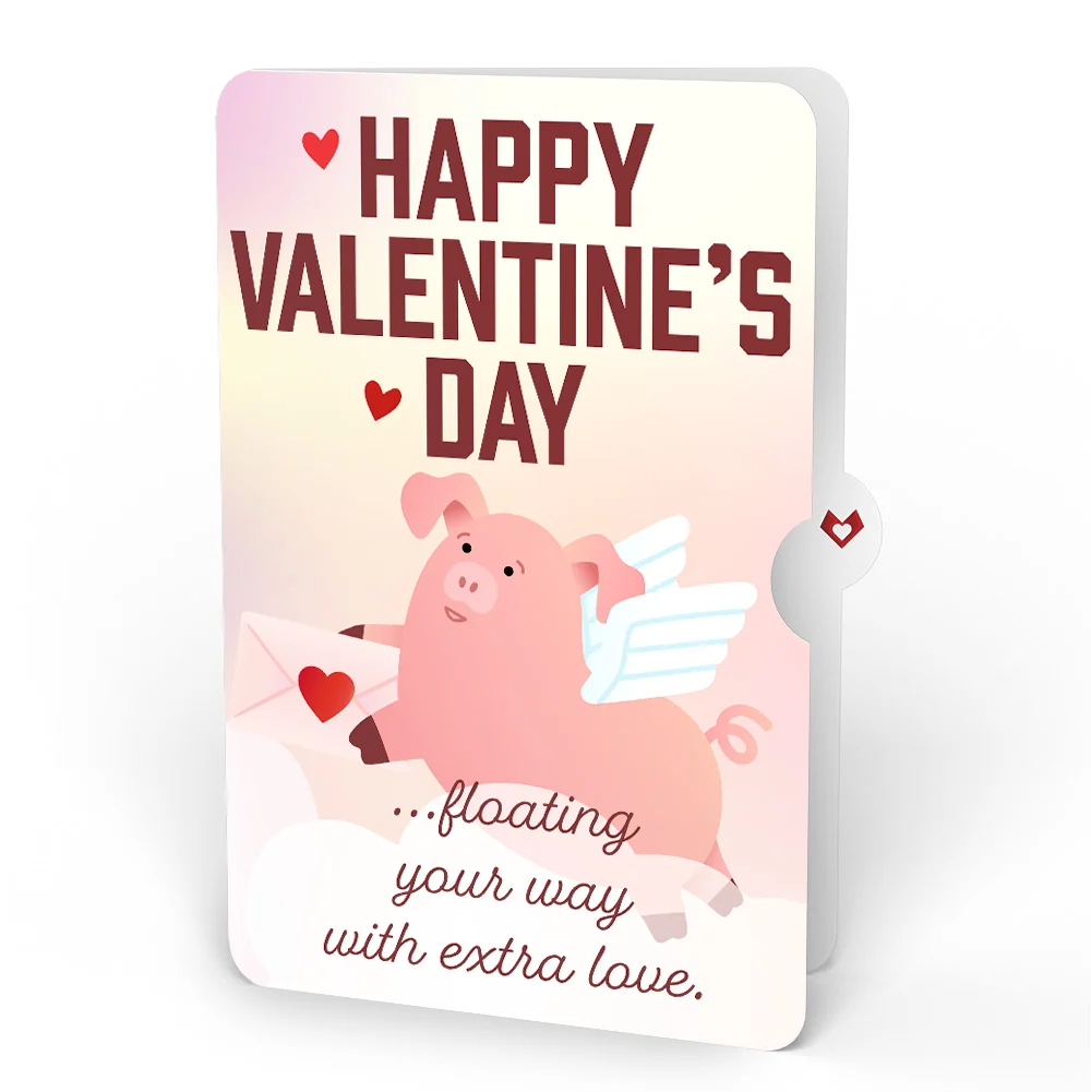 Lovepop Hogs and Kisses Valentine Music and Light Pop-Up Card and Sentiment Set - Image 4