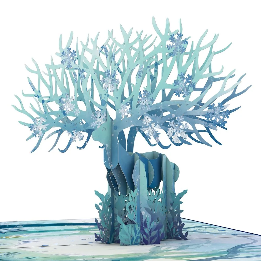 Lovepop Winter Surreal Deer Pop-Up Card - Image 2