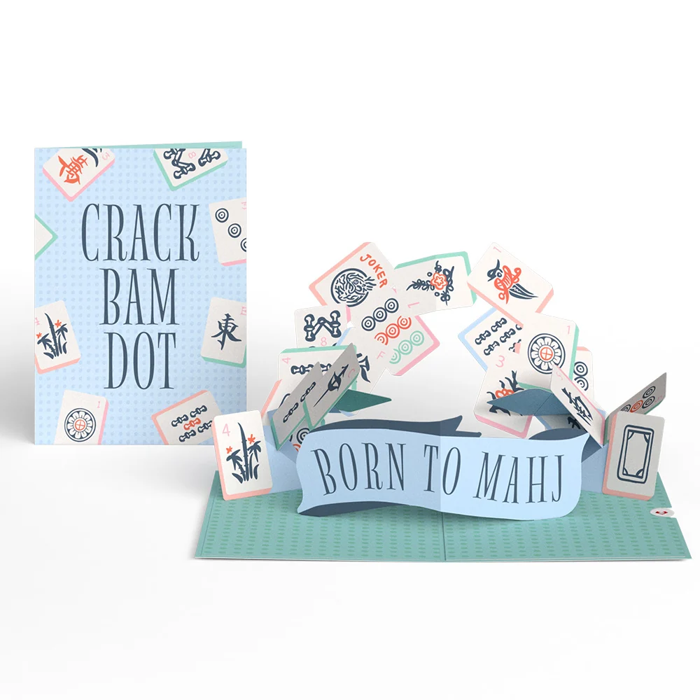 Lovepop Crack Bam Dot Mahjong Pop-Up Card