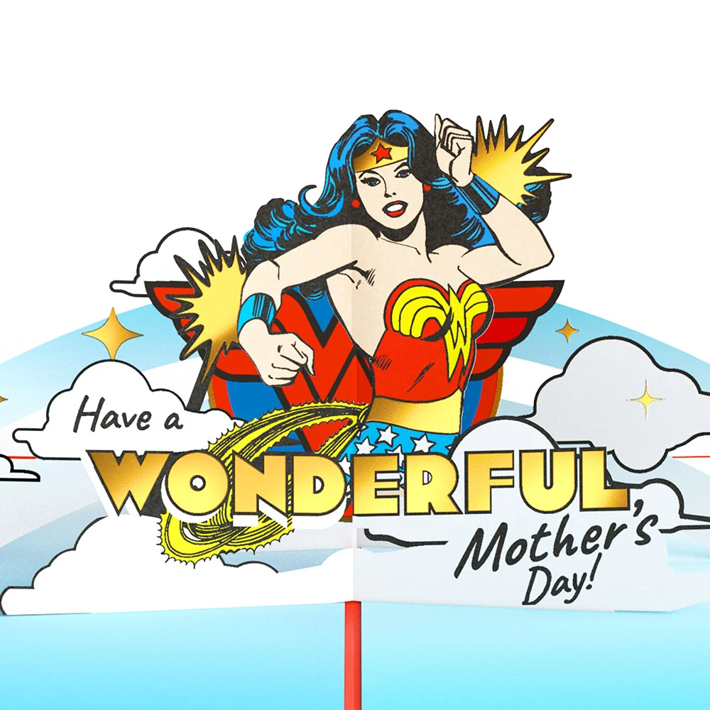Lovepop Wonder Woman Super Hero Mother’s Day Pop-Up Card - Image 2