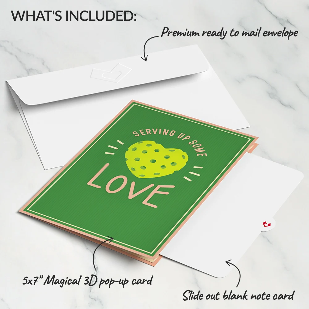Lovepop I Dink You're the Best Pickleball Pop-Up Card - Image 6