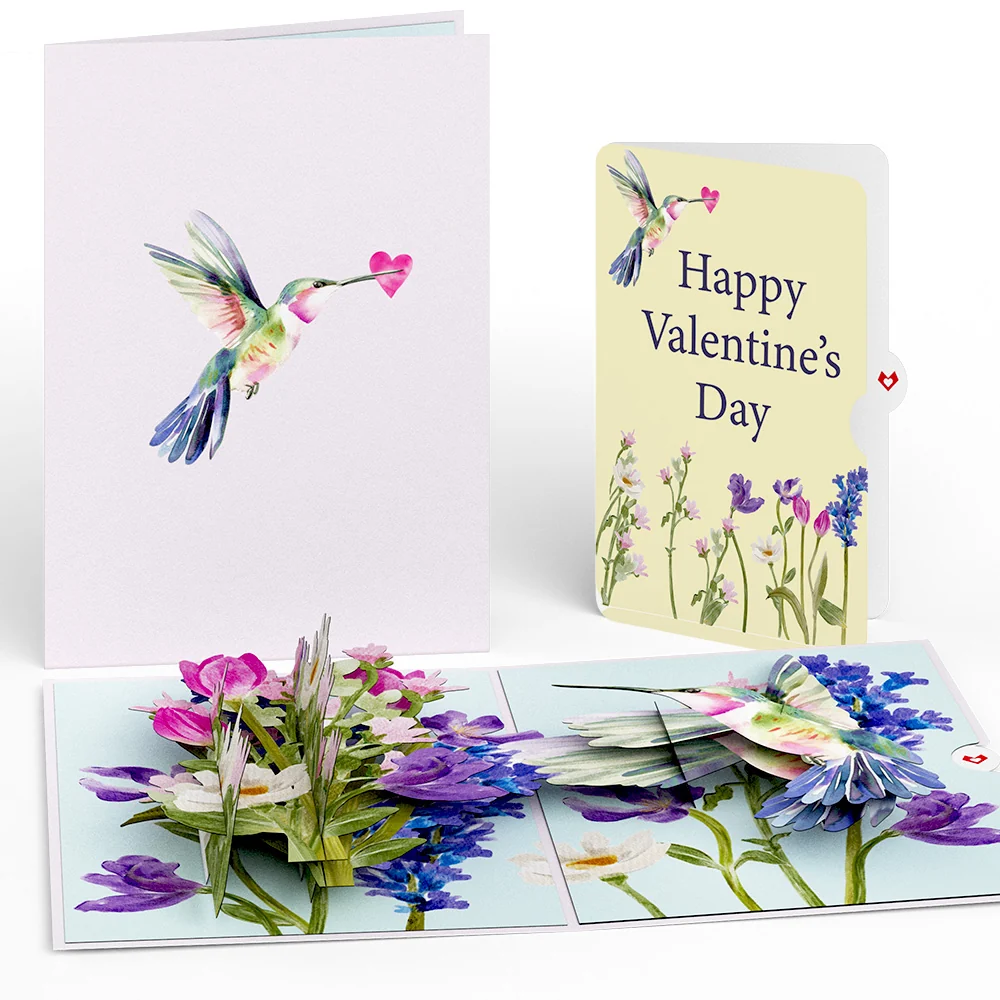 Lovepop Love in Bloom Hummingbird Valentine Pop-Up Card and Sentiment Set