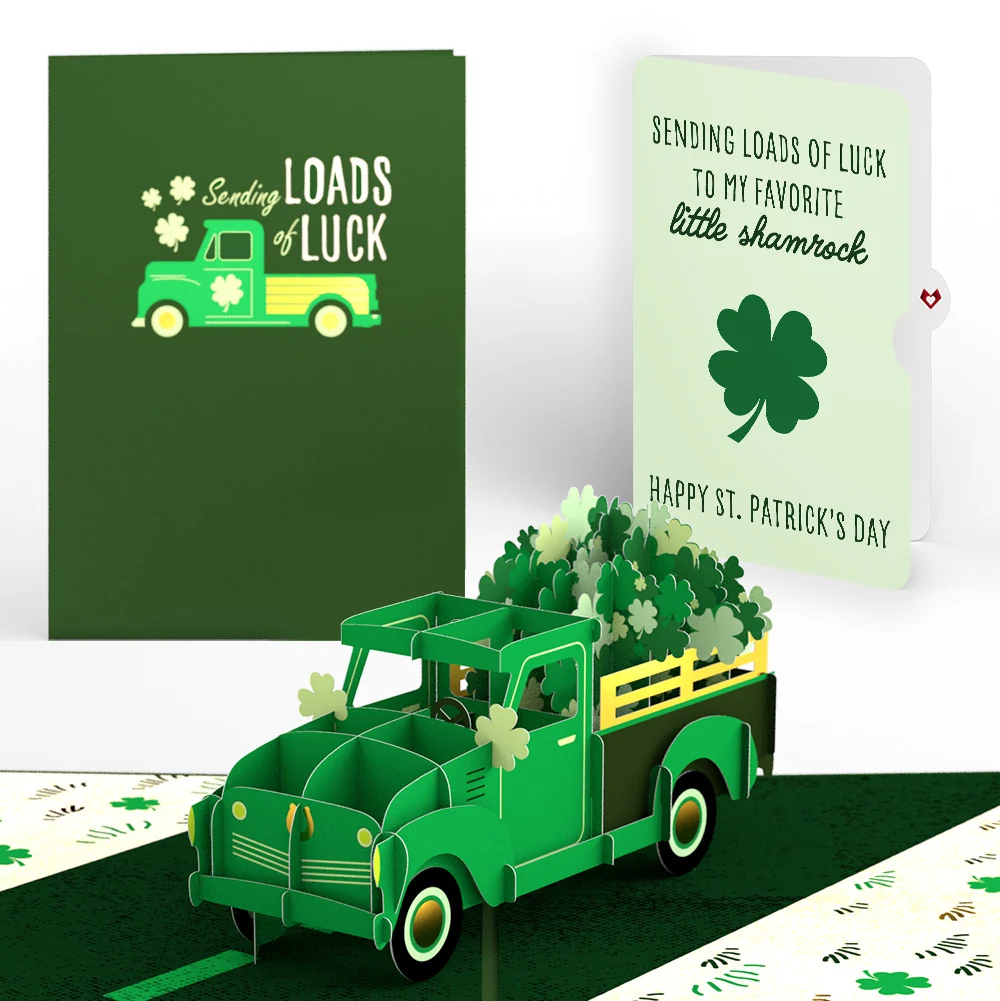 Lovepop Truckloads of Luck St. Patrick’s Day Pop-Up Card and Sentiment Set for Kid