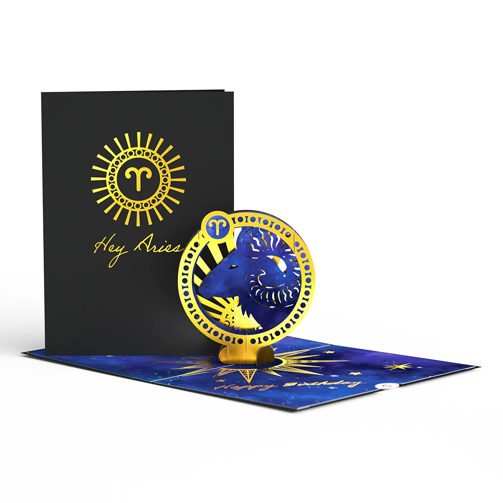 Lovepop Aries Zodiac Birthday Pop-Up Card