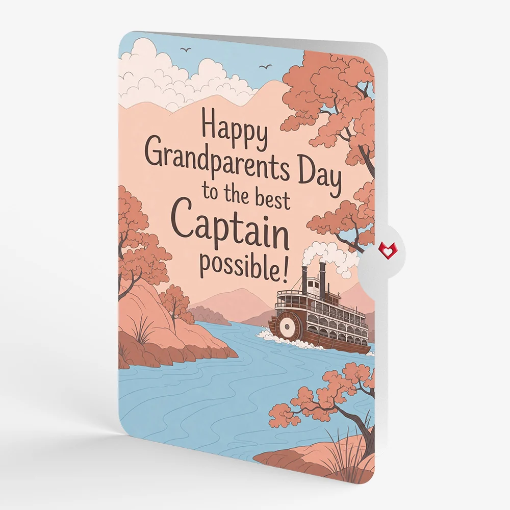 Lovepop Steamboat on the River Pop-Up Card and Grandparents Day Sentiment Set - Image 4
