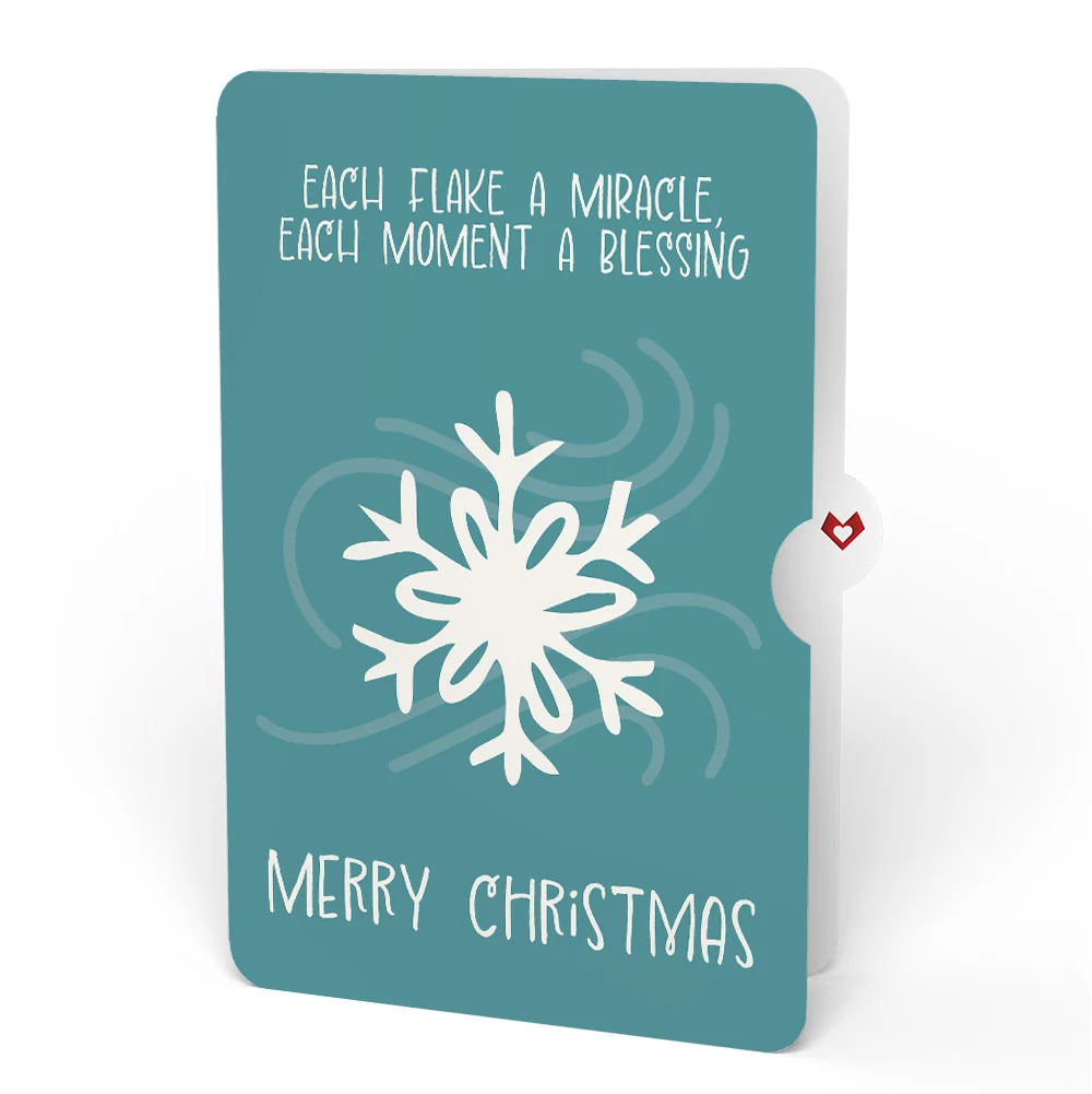 Lovepop Winter Chickadees Pop-Up Card and Snowflake Christmas Sentiment Set - Image 4