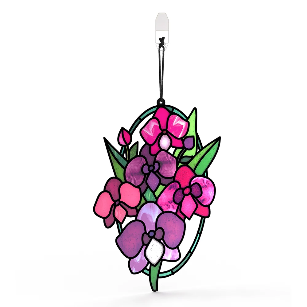 Lovepop You Make Things Bloom Orchid Suncatcher Card - Image 3