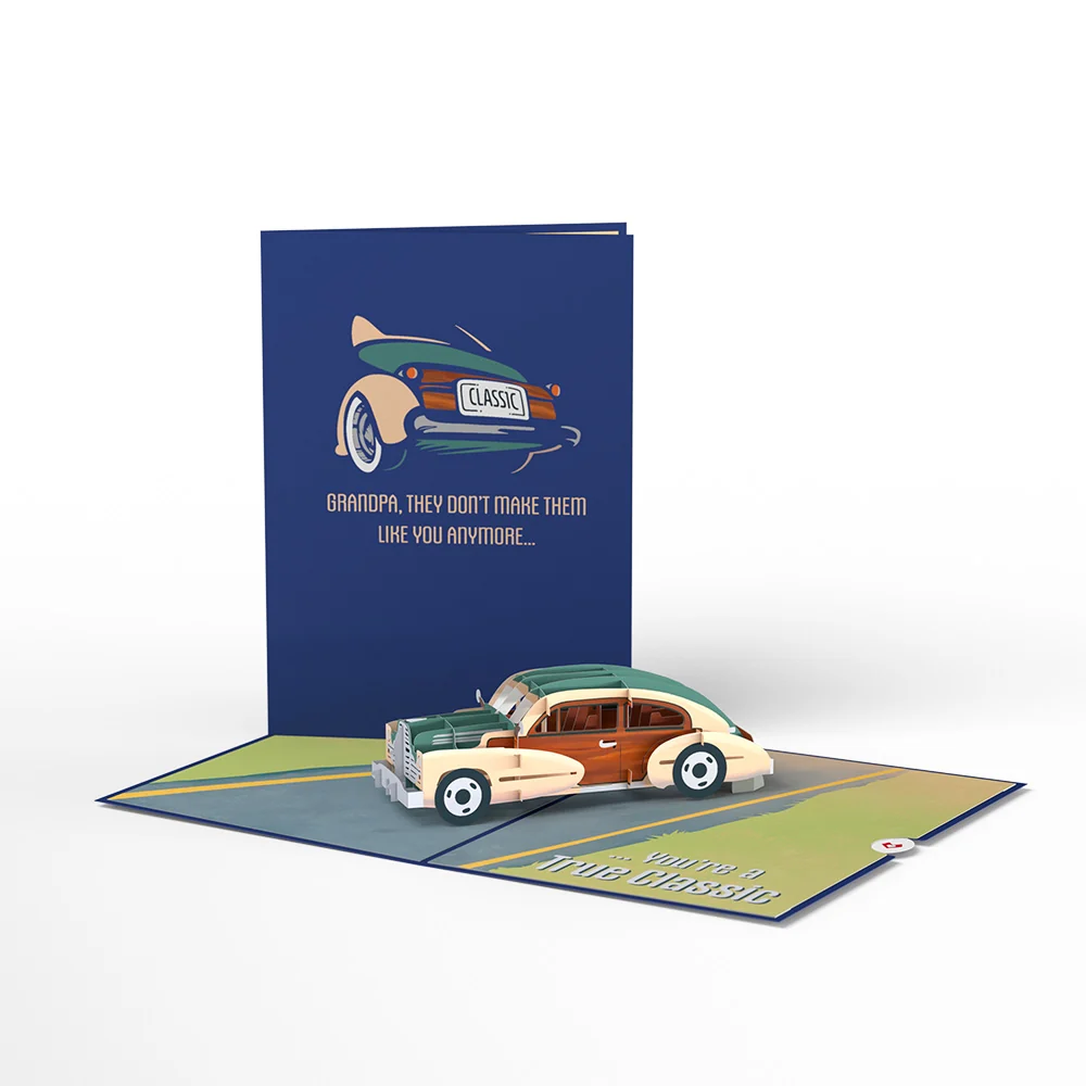 Lovepop Grandpa Classic Car Pop-Up Card