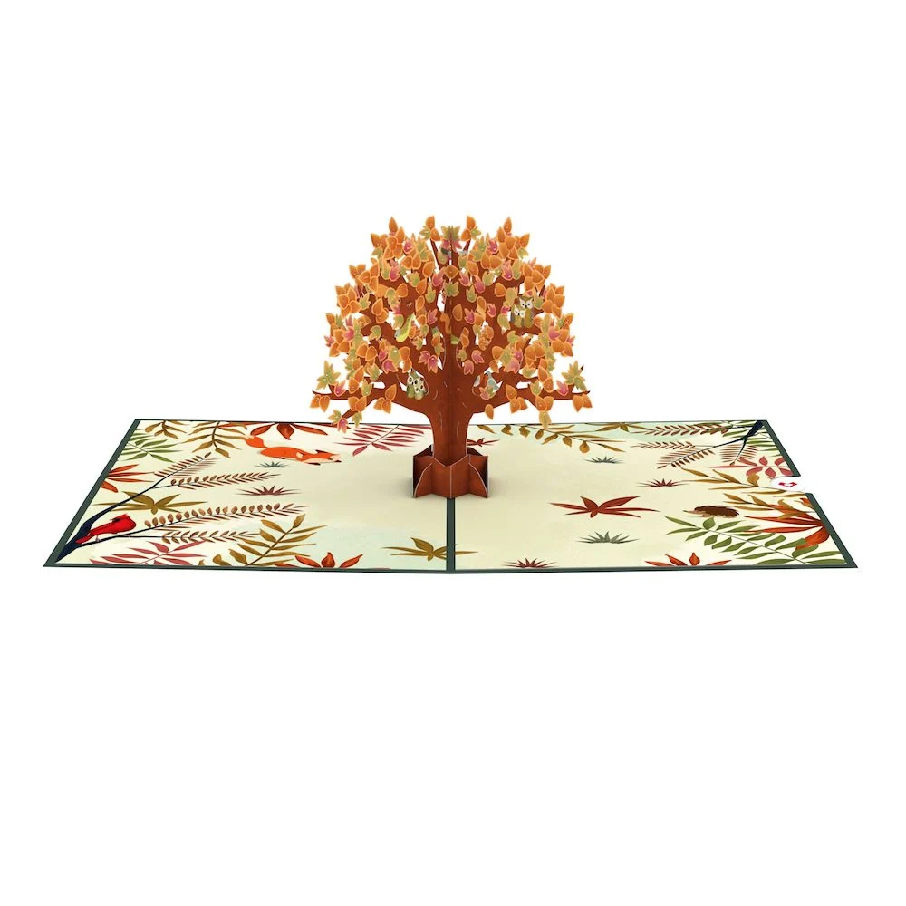 Lovepop Fall Woodland Animal Tree Pop-Up Card - Image 3