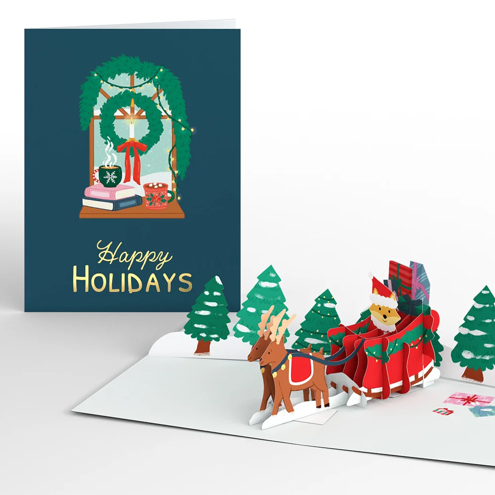 Lovepop Woodland Wonder Christmas Box Set (Assorted 12-pack): Paperpop Card - Image 7