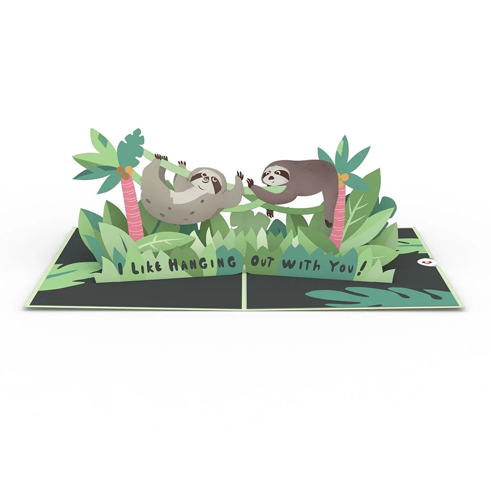 Lovepop Friendship Sloth Pop-Up Card - Image 3
