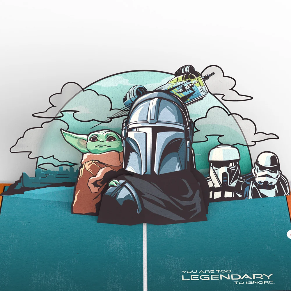 Lovepop Star Wars The Mandalorian and Grogu Most Wanted Pop-Up Card Poster - Image 2