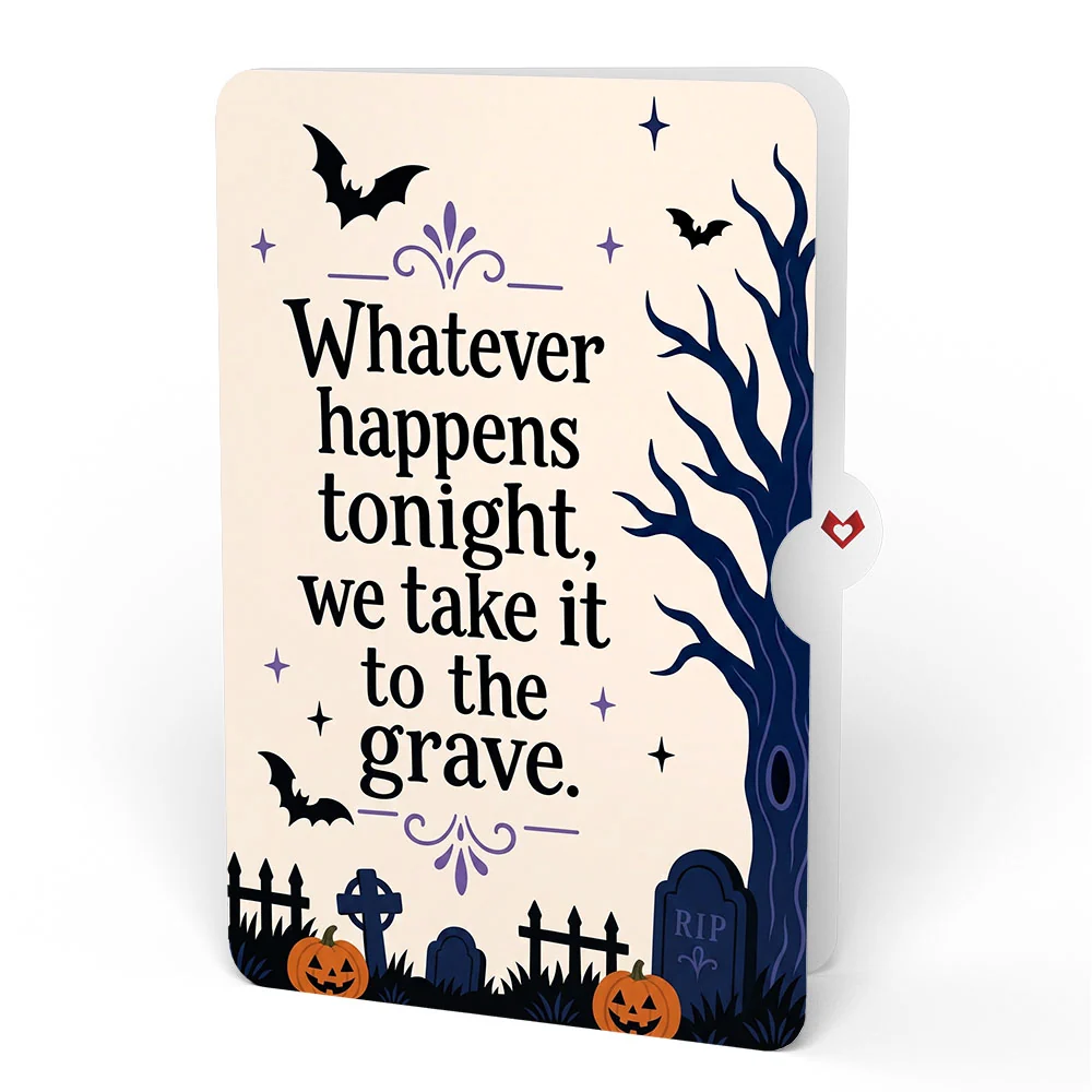 Lovepop Haunted House Halloween Giant Pop-Up Gift and Take It To The Grave Sentiment Set Cream - Image 4