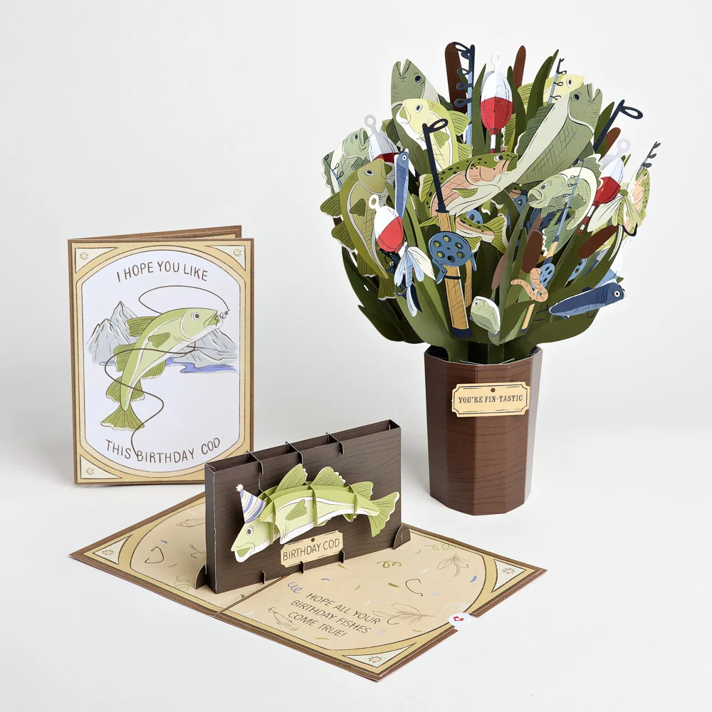 Lovepop Birthday Cod Pop-Up Card & Bouquet Bundle