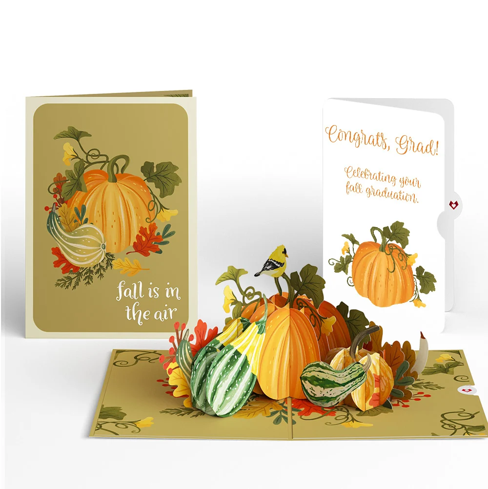 Lovepop Fall is in the Air Graduation Pop-Up Card and Sentiment Set