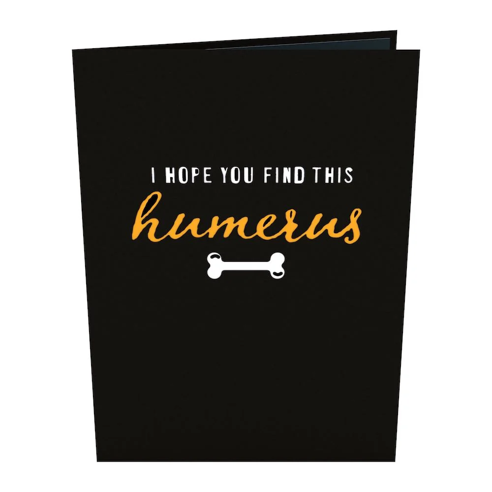 Lovepop Hope You Find This “Humerus" Classic Pop-Up Card Glass - Image 8