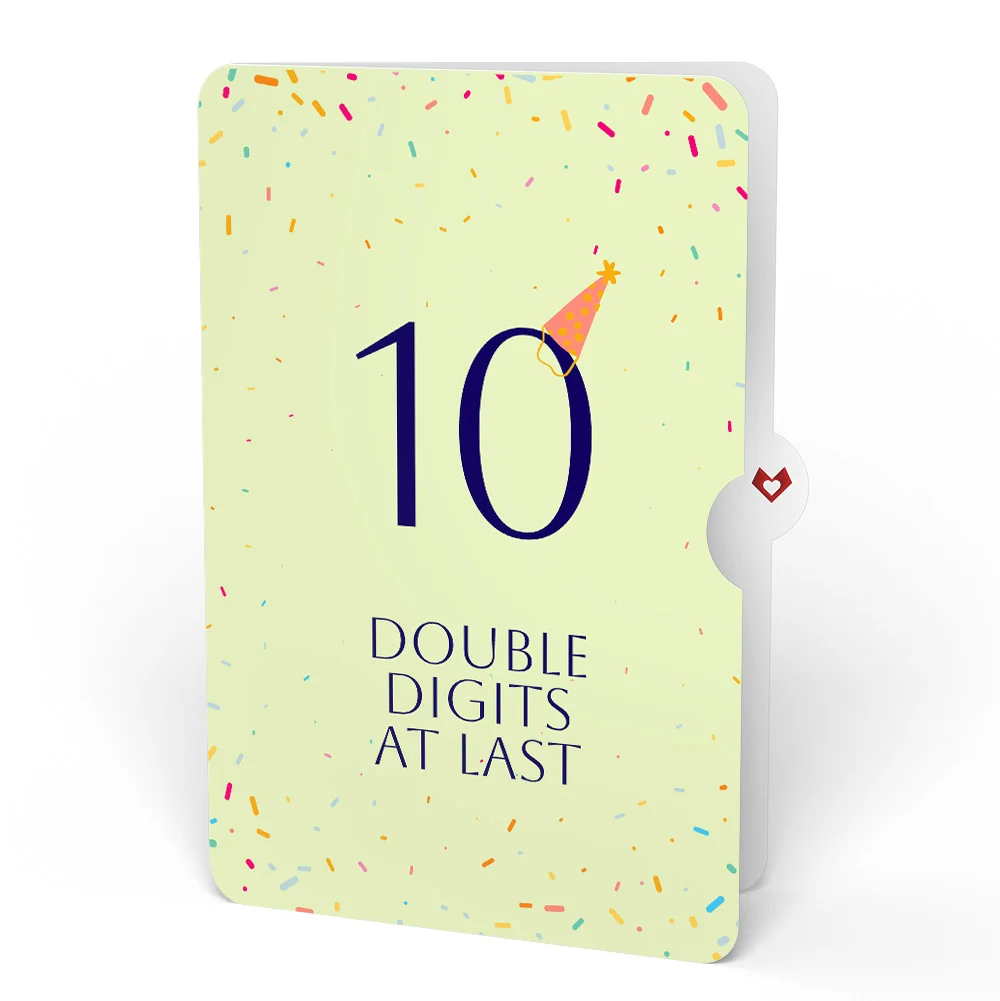 Lovepop Wishing You a Happy 10th Birthday Music and Lights Pop-Up Card and Party Hat Sentiment Set - Image 4