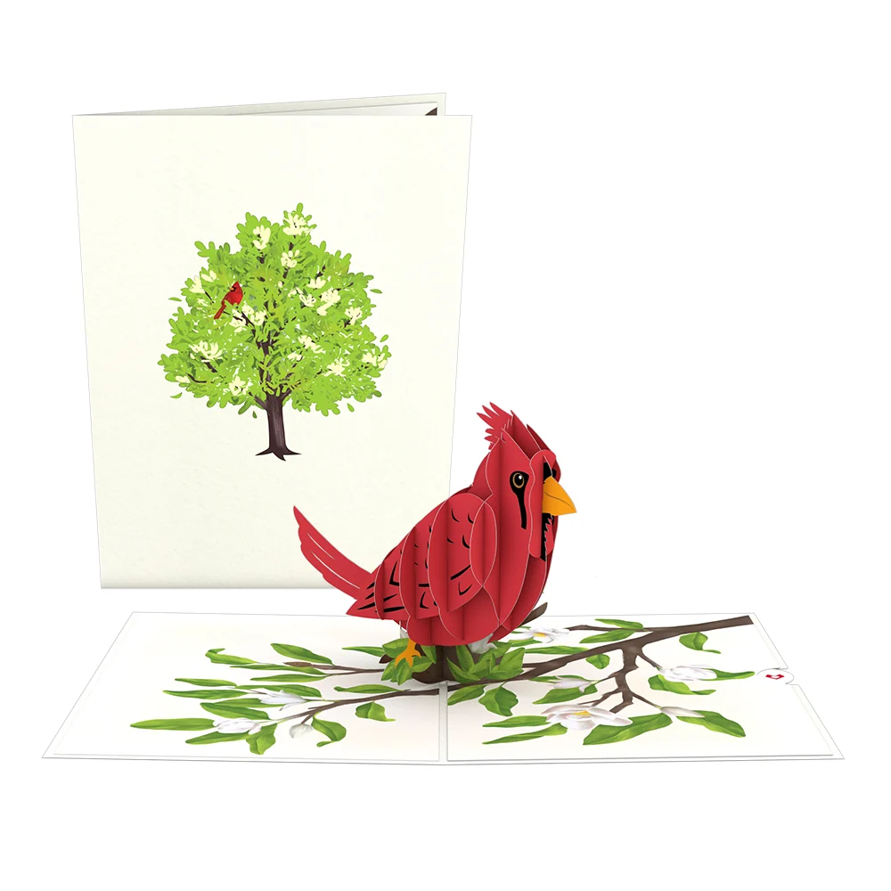 Lovepop Radiant Cardinal Pop-Up Card