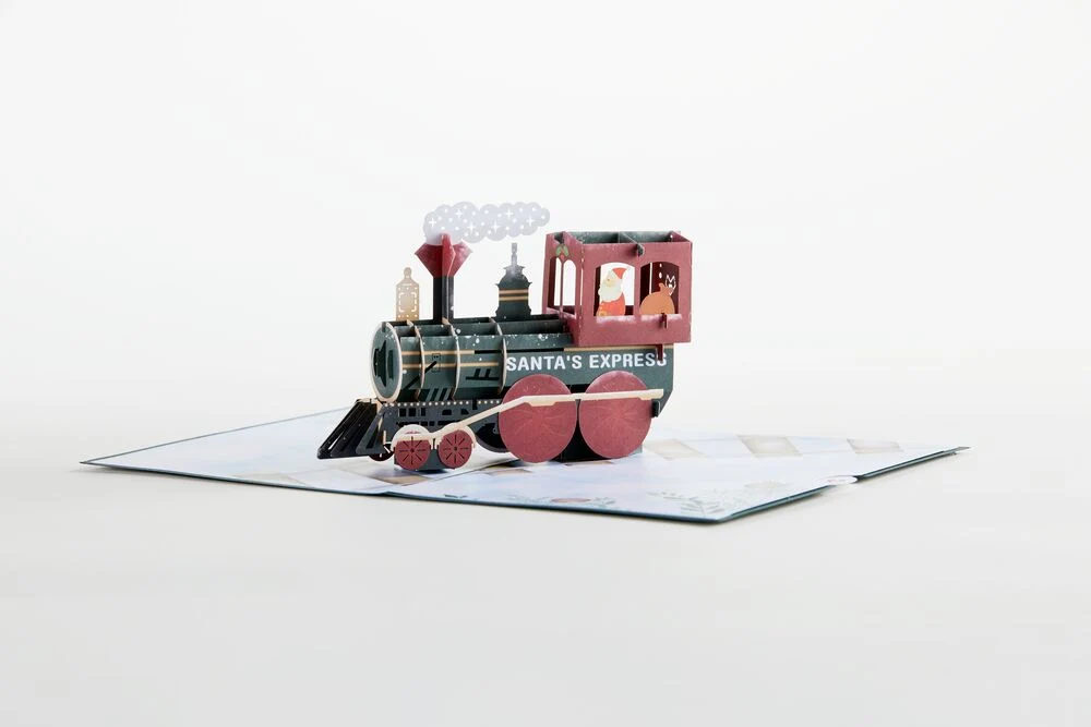 Lovepop Santa Christmas Train Pop-Up Card - Image 4