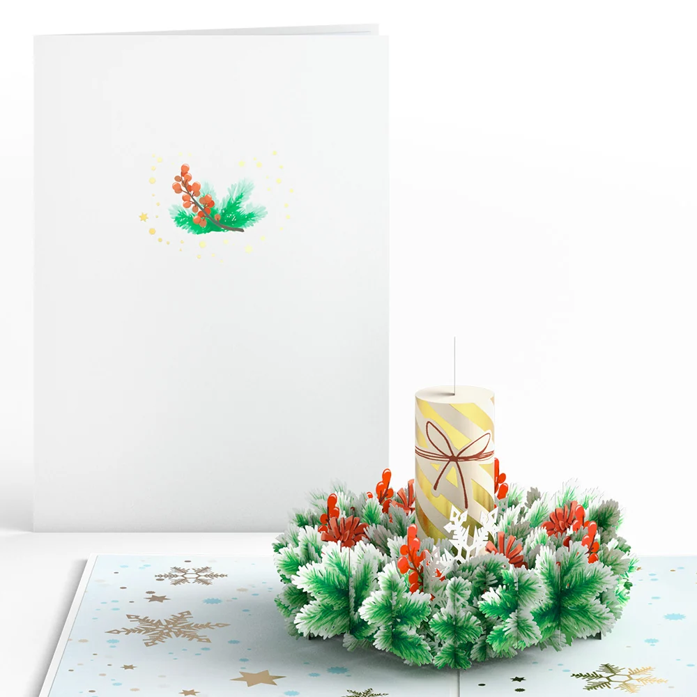 Lovepop Festive Winter Candle Pop-Up Card