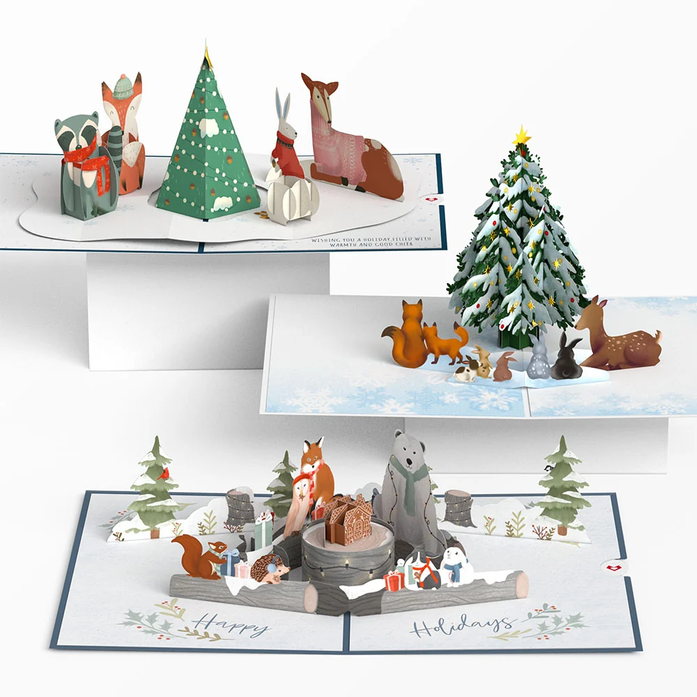 Lovepop Woodland Christmas 3-Pack
