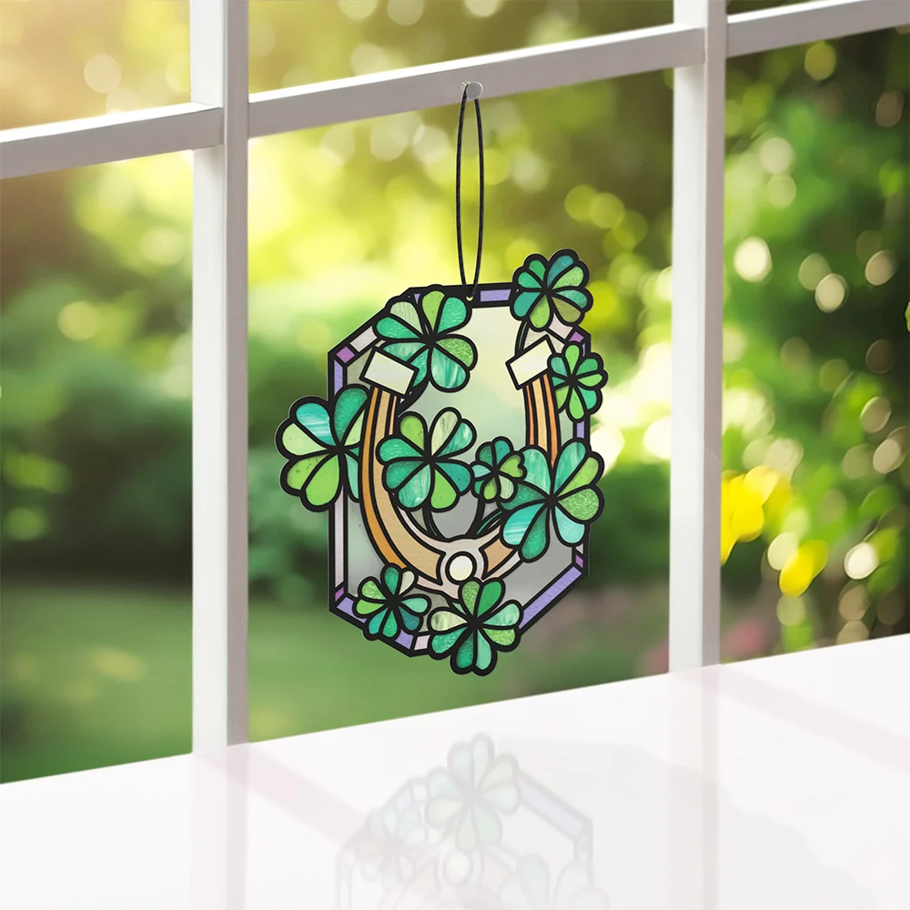Lovepop Lucky Shamrock Suncatcher Card