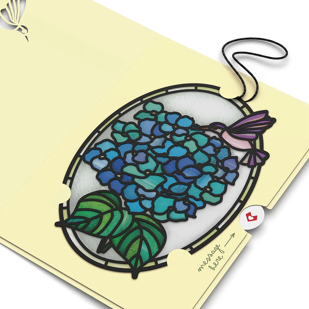 Lovepop Happy Mother's Day Hydrangeas Suncatcher Card - Image 4