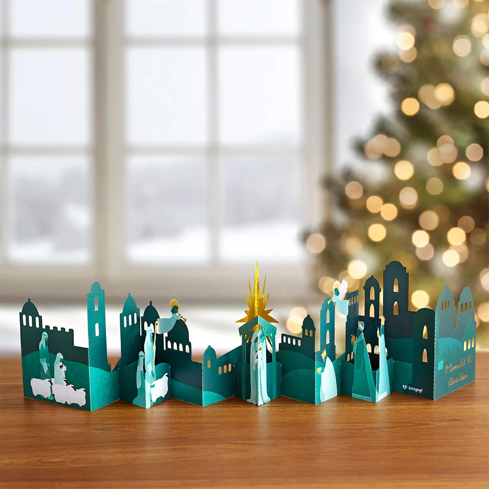 Lovepop Nativity Scene Loooooong Card (Expands to 2 feet) - Image 2