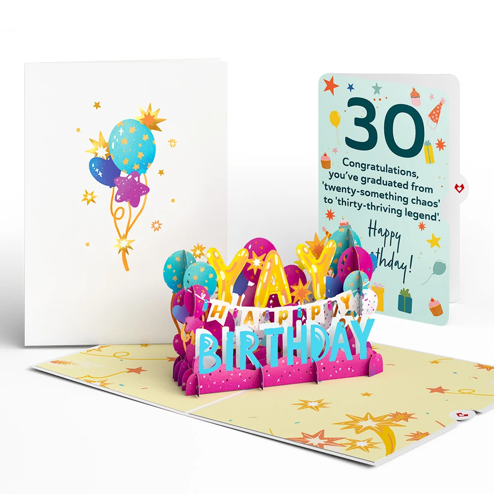 Lovepop 30th Birthday Celebration Pop-Up Card and Sentiment Set