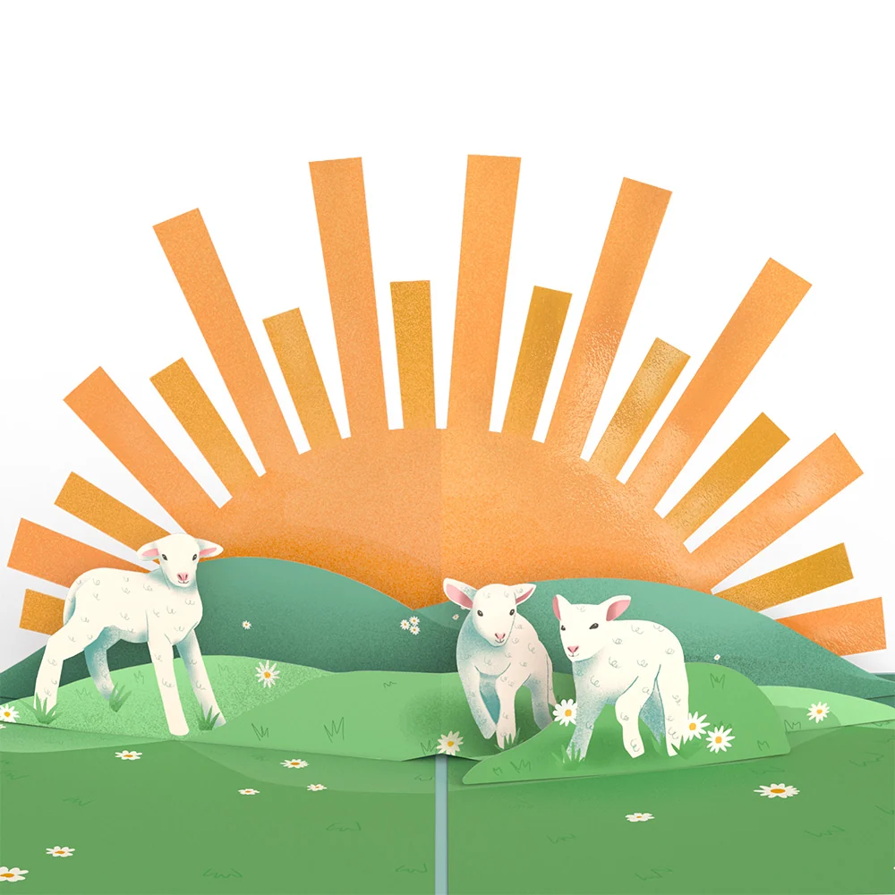 Lovepop Happy Easter Lambs Pop-Up Card - Image 2