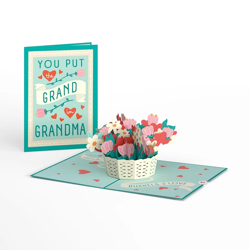 Lovepop You Put the Grand in Grandma Pop-Up Card Basket