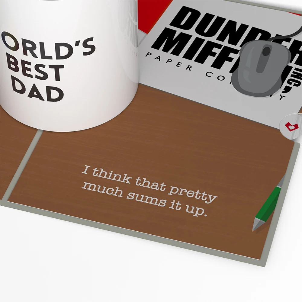 Lovepop The Office World’s Best Dad Pop-Up Card Coffee - Image 4