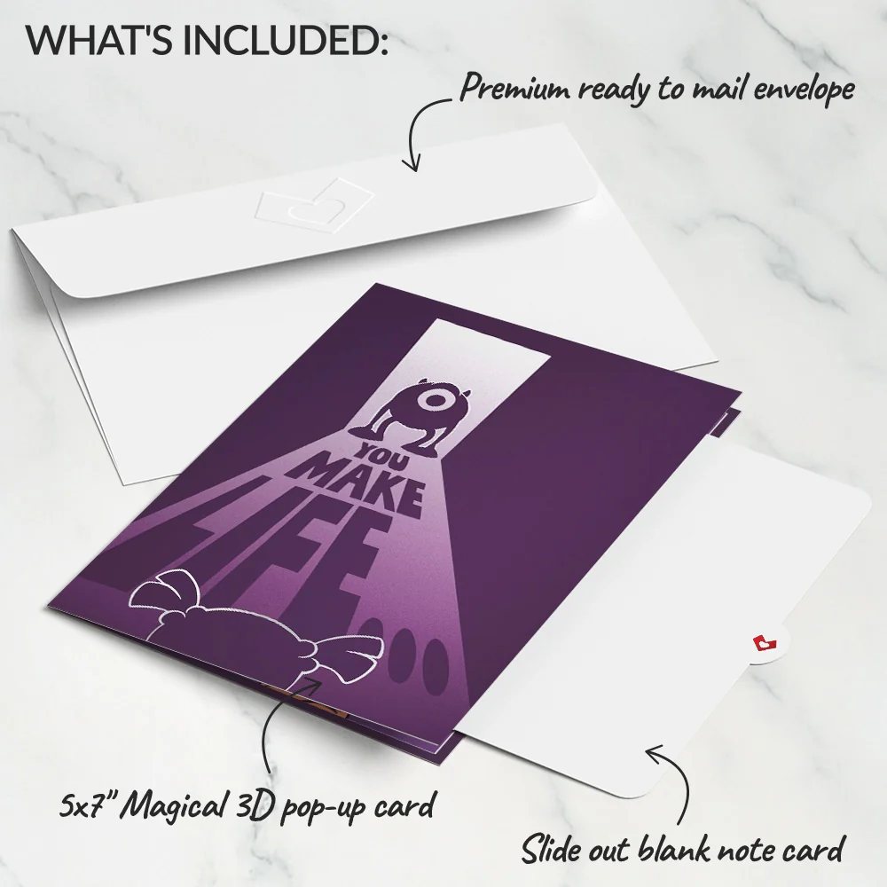 Lovepop Disney and Pixar Monsters Inc. You Make Life a Scream Pop-Up Card - Image 6