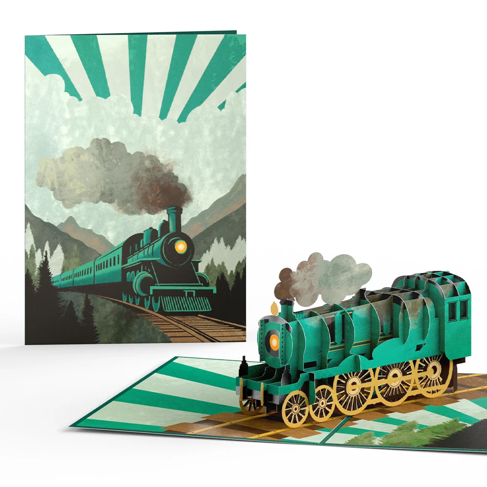 Lovepop Classic Train Pop-Up Card
