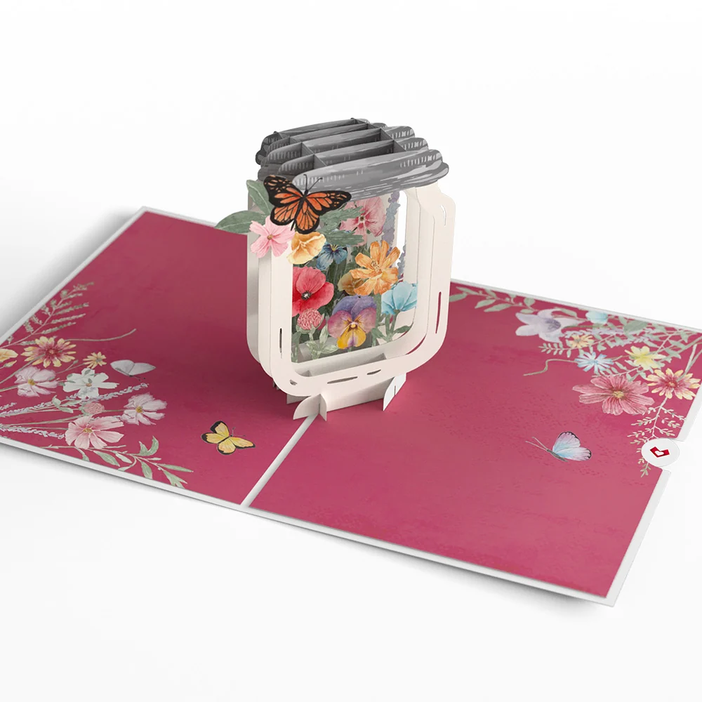 Lovepop Wild Flowers Jar Pop-Up Card - Image 3