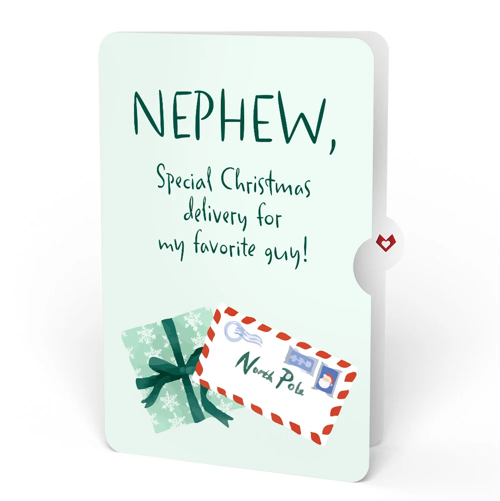 Lovepop Season's Greetings Penguin Surprise Pop-Up Card and Sentiment Set for Nephew - Image 4