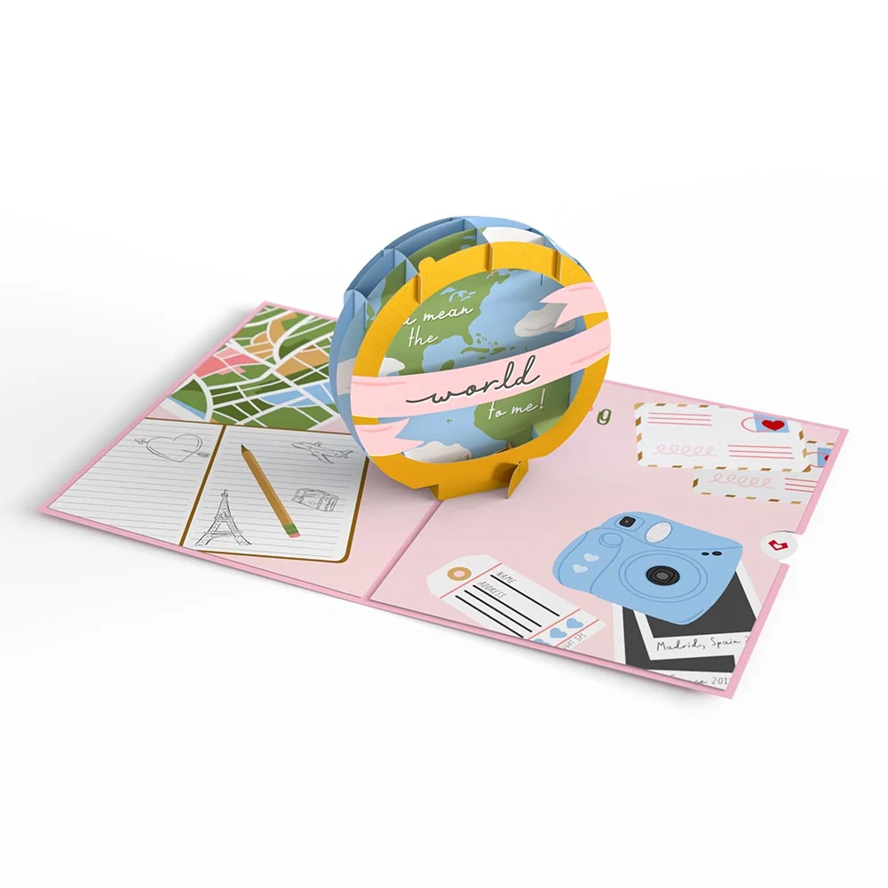 Lovepop You Mean the World to Me Thoughtful Pop-Up Card - Image 3