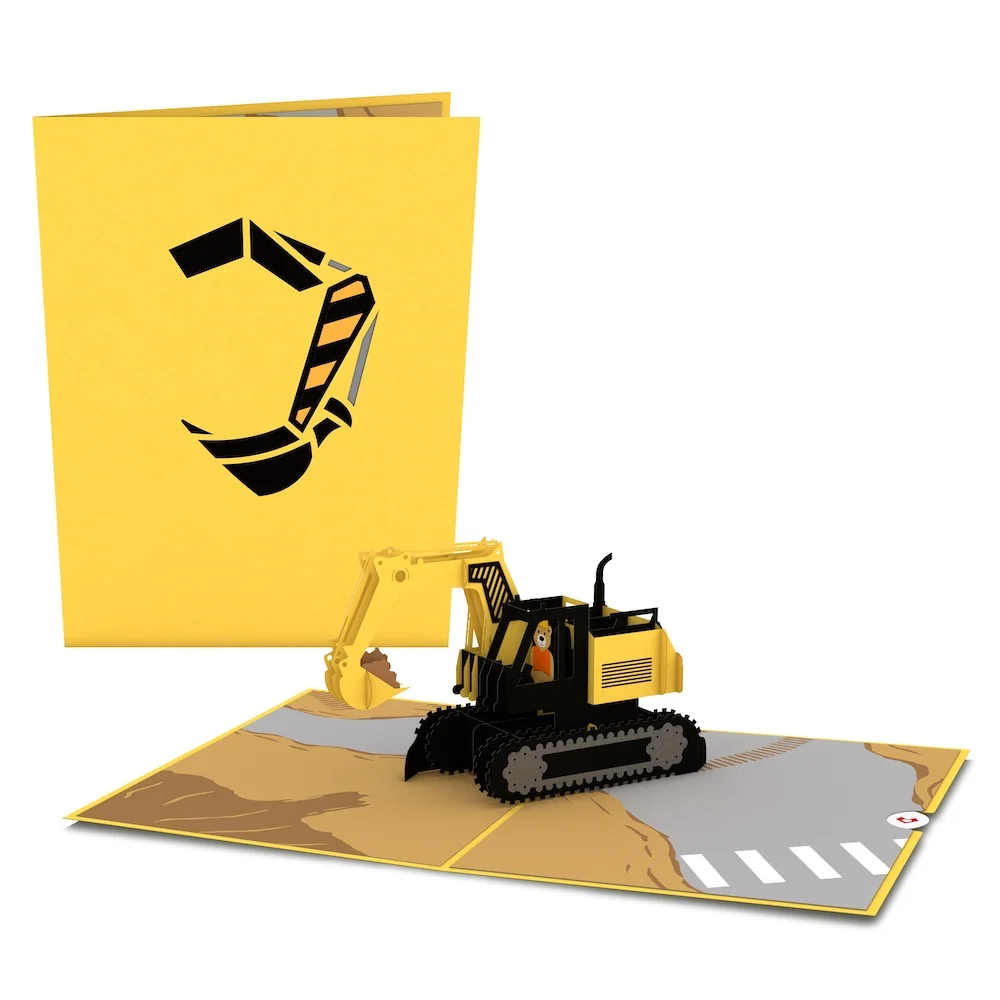 Lovepop Excavator Pop-Up Card
