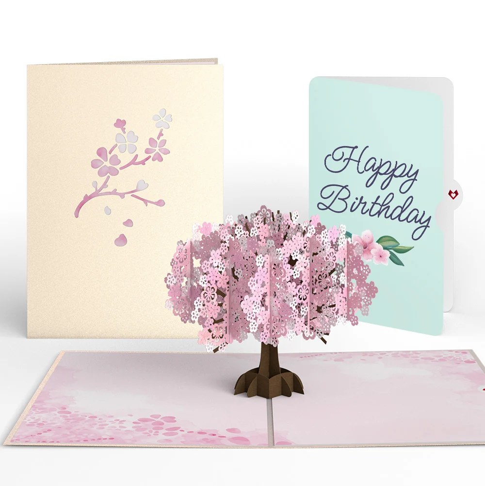 Lovepop Cherry Blossom Birthday Pop-Up Card and Sentiment Set