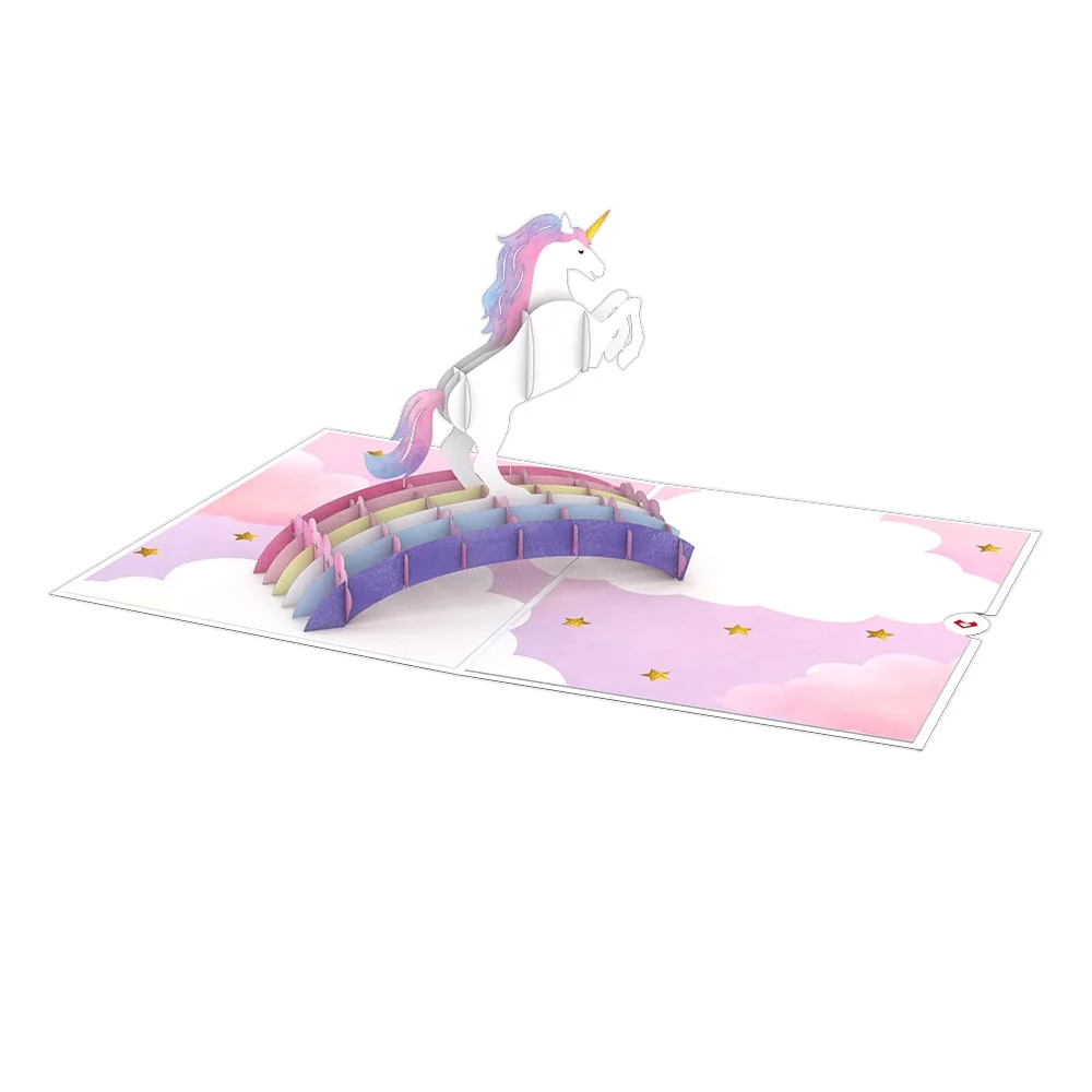 Lovepop Encouragement Unicorn Pop-Up Card - Image 3