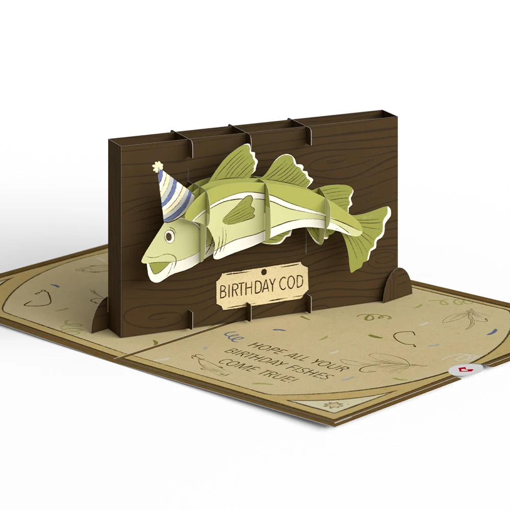 Lovepop Birthday Cod Pop-Up Card - Image 3