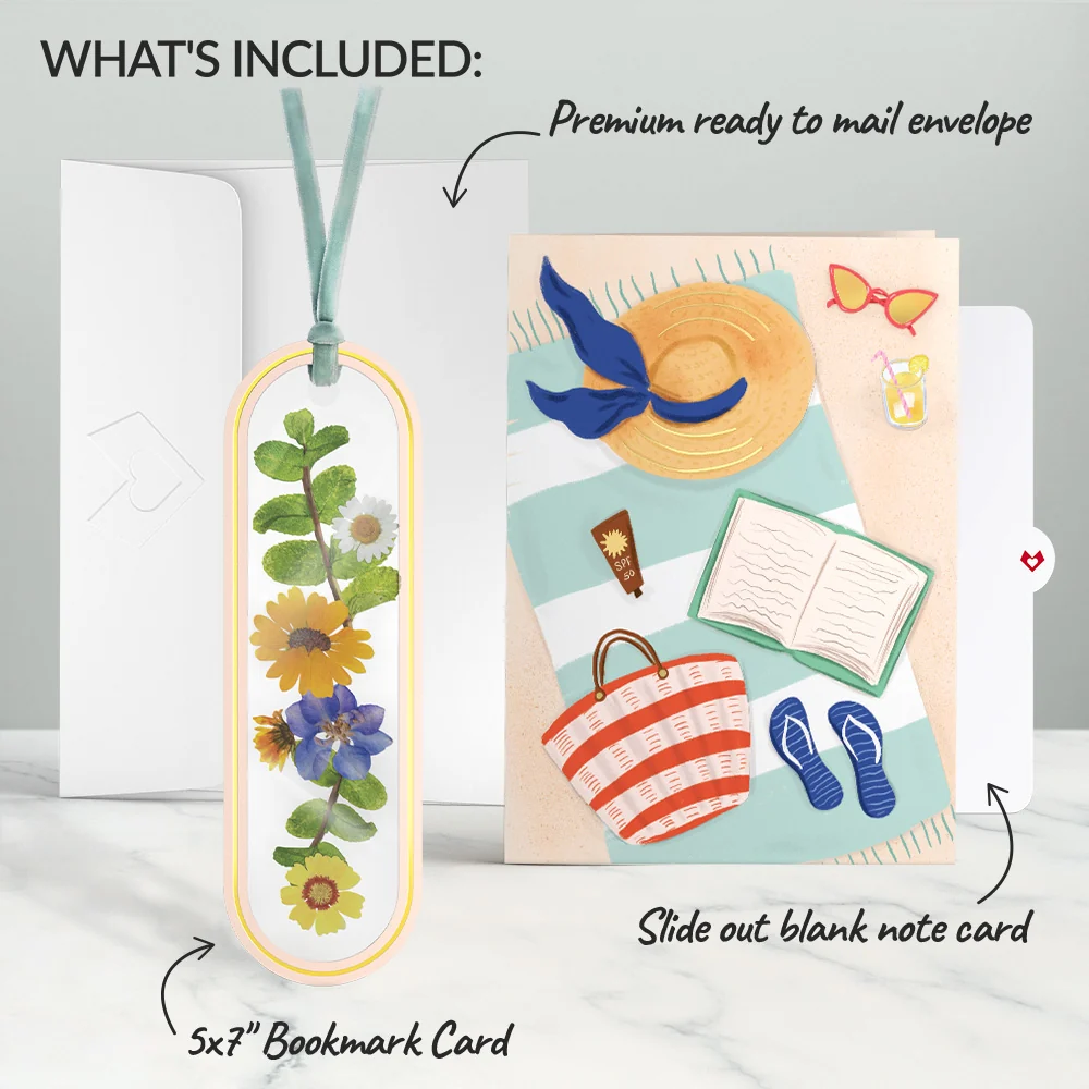 Lovepop Summer Stories Petal Pressed Bookmark Card - Image 6