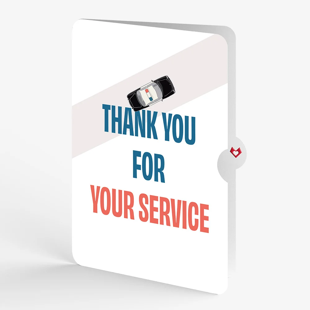 Lovepop Police Car Thank You Pop-Up Card and Sentiment Set - Image 4