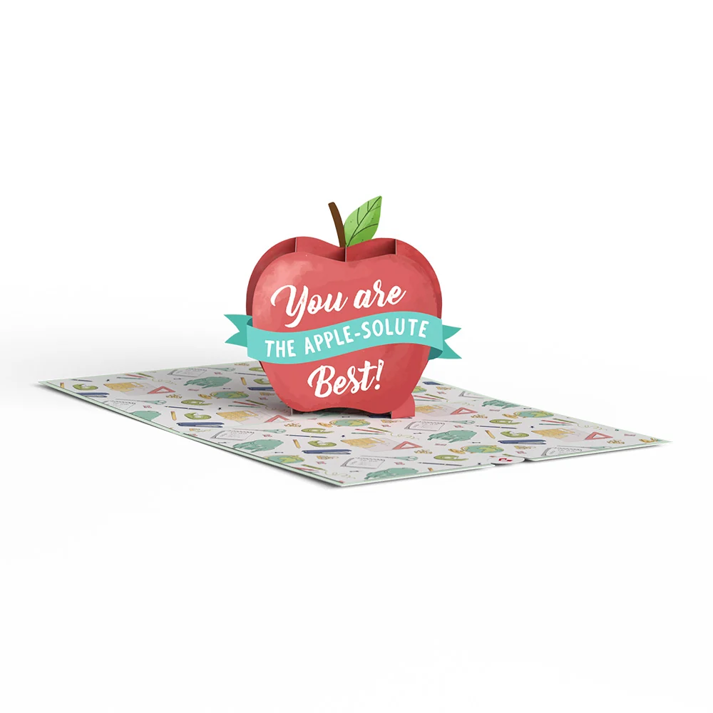 Lovepop Amazing Teacher Apple Pop-Up Card - Image 3