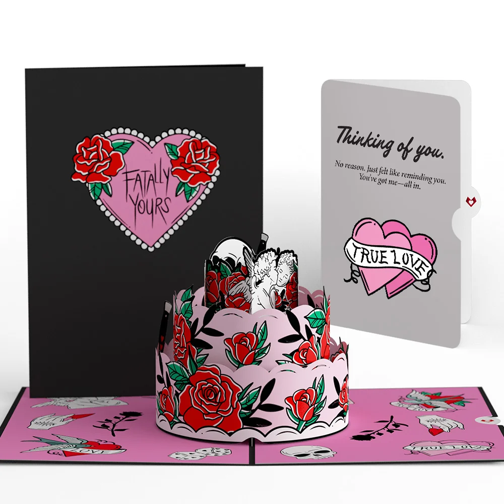 Lovepop Fatally Yours Thinking of You Pop-Up Card and Sentiment Set