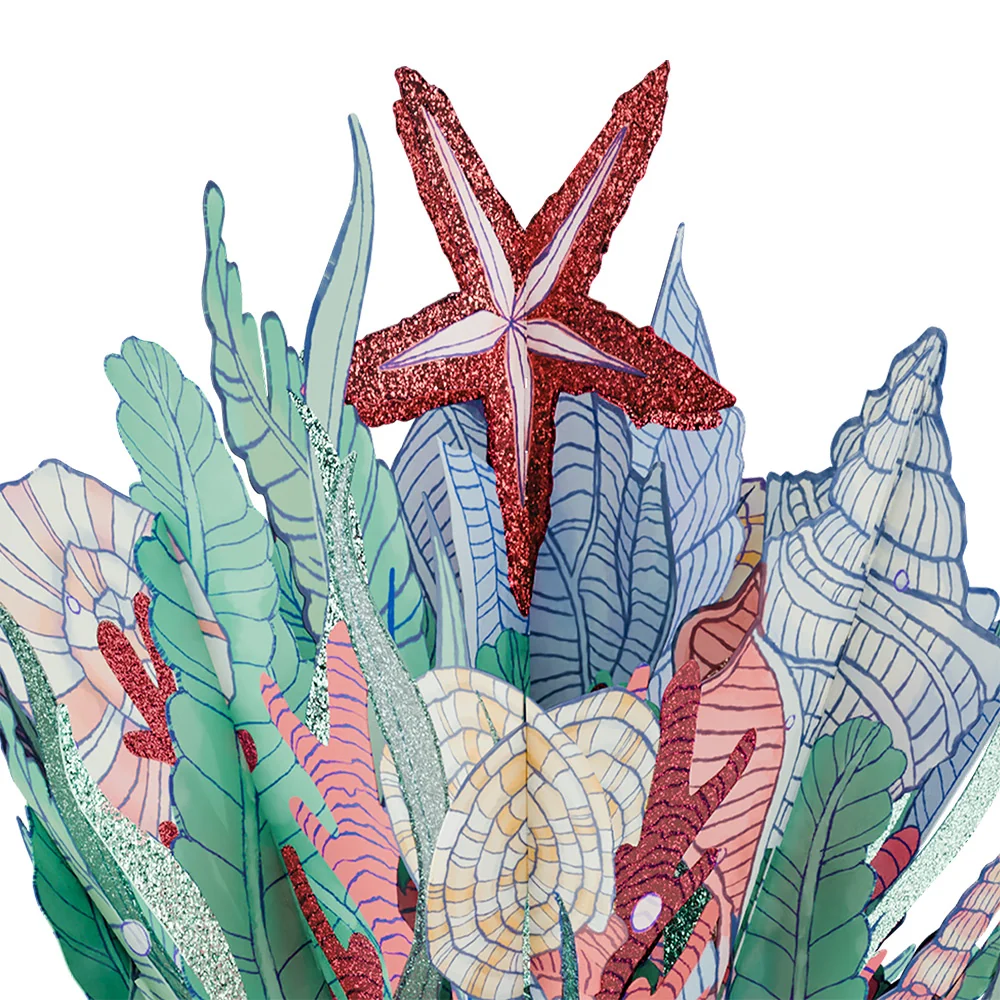 Lovepop Coastal Treasure Thinking of You Glitter Bouquet and Sentiment Set Vase - Image 3