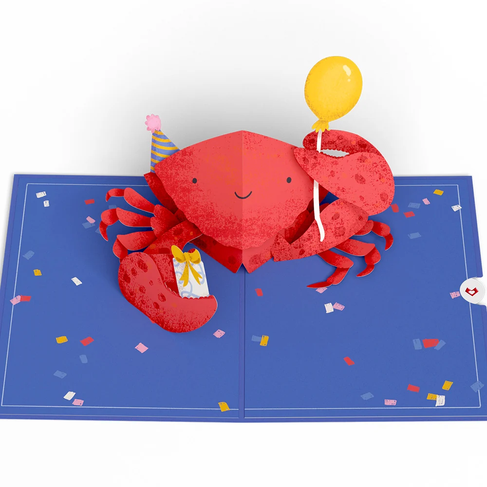 Lovepop Snappy Birthday Crab Pop-Up Card - Image 3