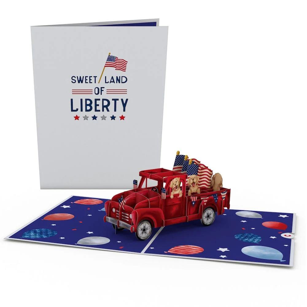 Lovepop Americana Truck Pop-Up Card