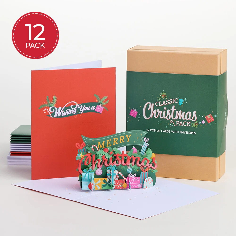 Lovepop Classic Christmas Box Set (Assorted 12-Pack): Paperpop Card